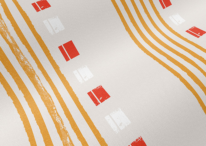 City Lines, Orange - Roman Blind - Image 4